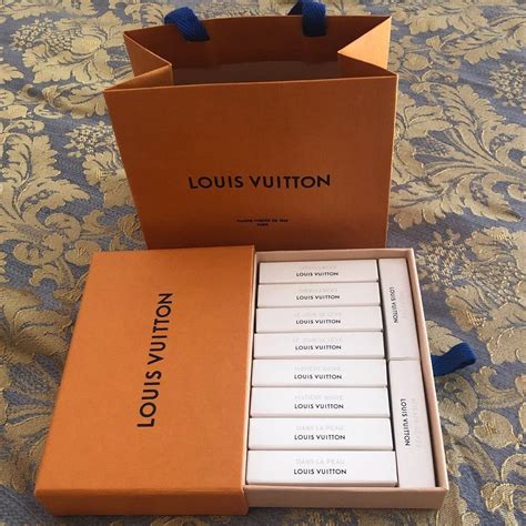 Louis Vuitton perfume sample box